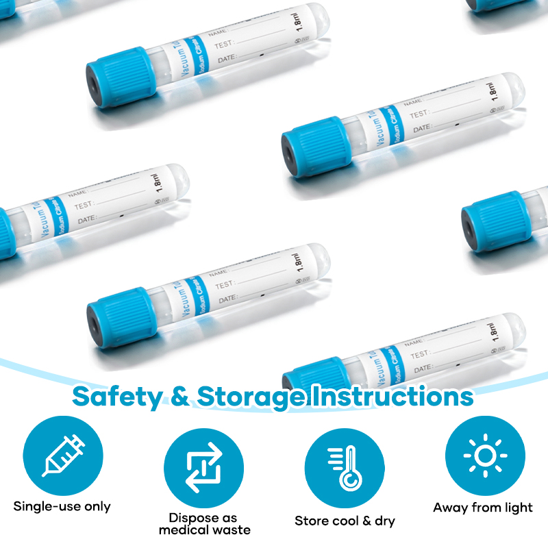 Plastic Or Glass 3.2% Sodium Citrate Vacuum Tube 1:9 Ratio For Coagulation Analysis