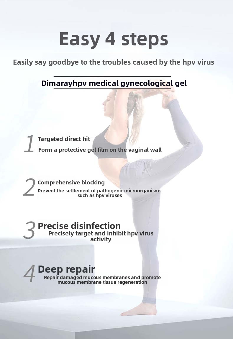 Prevent cervicitis, anti-HPV bioprotein gel: soothing, safe, non-irritating vaginal care, bringing comfort, hygiene and cooling effects to women.