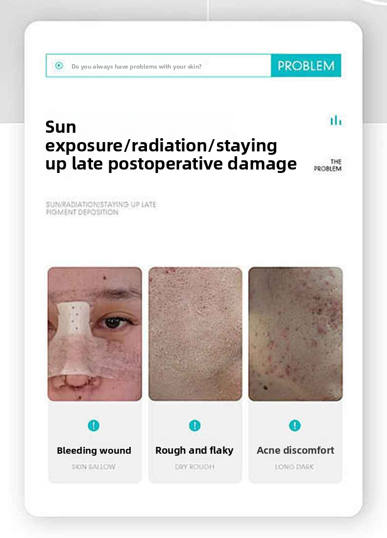 Sterile barrier repair medical skin care abrasion/tear repair dressing, postoperative wound healing and repair