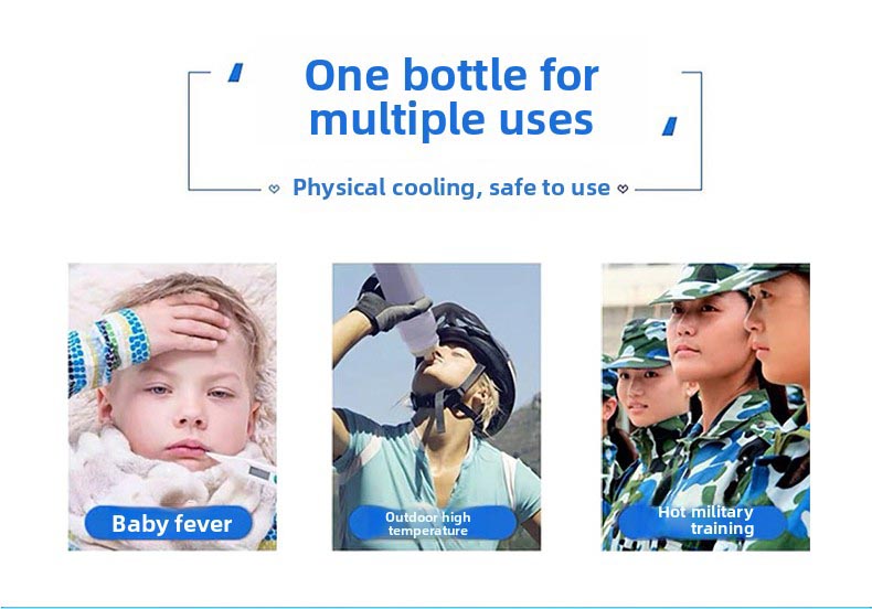 Portable medical antipyretic gel, no additives, no irritation, long-lasting fever reduction. Comfortable and skin-friendly, easy to use.