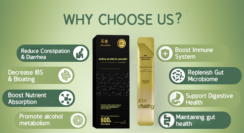Promotes Alcohol Metabolism Probiotic Complex Relieves Gastrointestinal