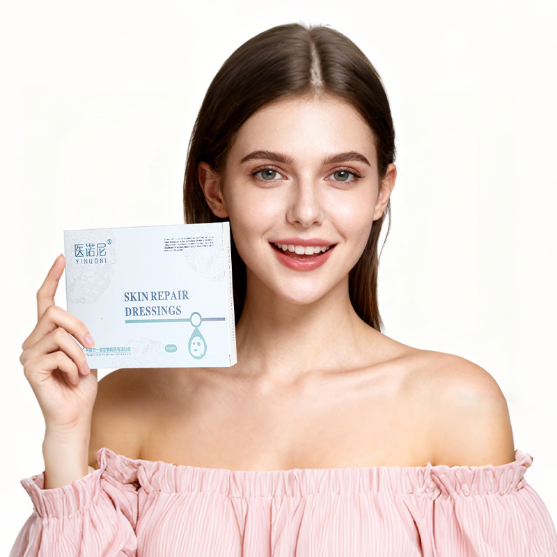 Sterile medical skin care dressings for abrasions/tears, postoperative wound healing and repair (5 dressings/box)