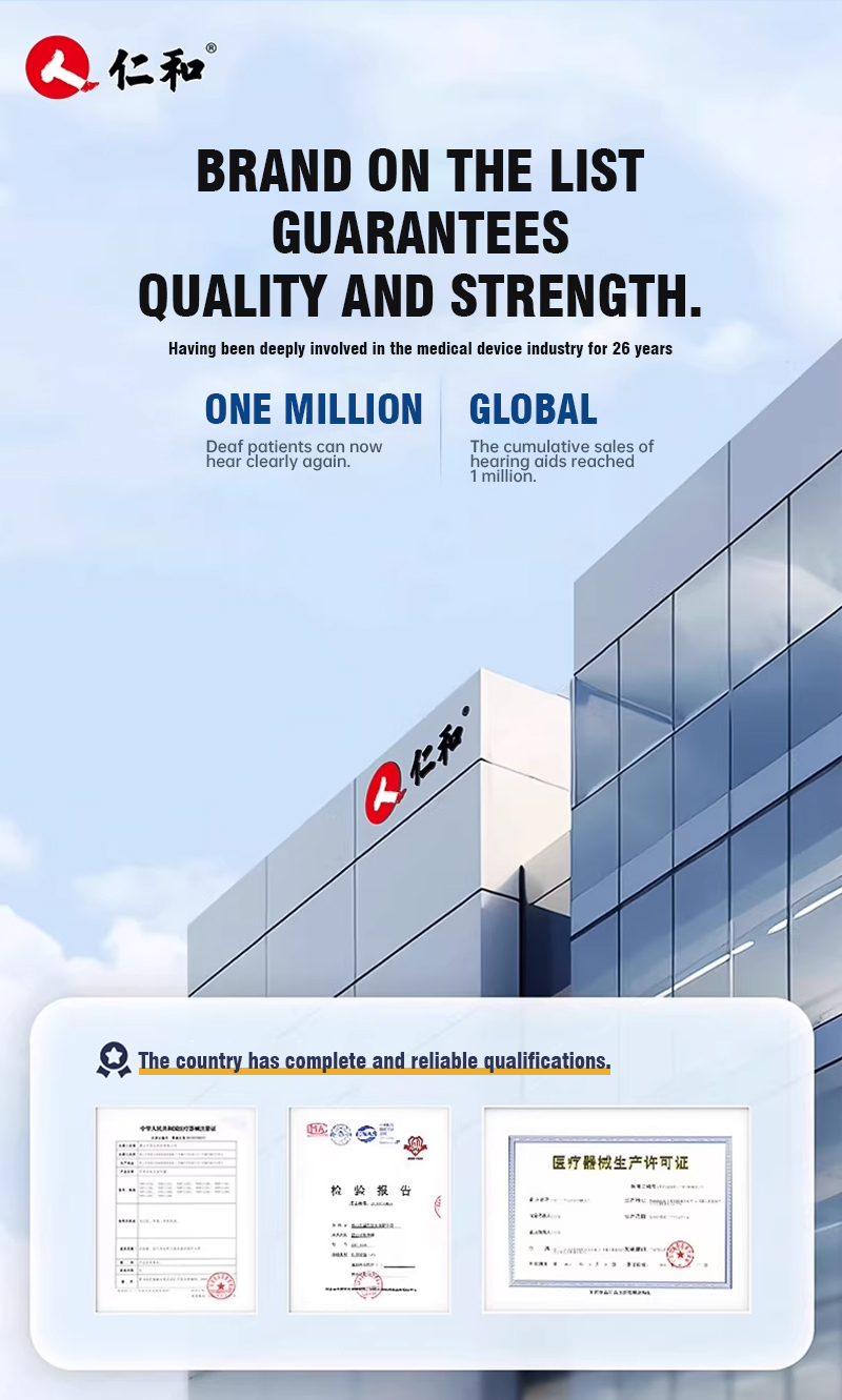 REN HE Medical Behind-the-Ear Hearing Aids. High-quality, genuine, invisible noise-canceling hearing aids designed specifically for elderly people with hearing loss. (✈️Free shipping)