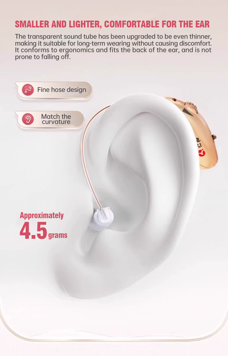 REN HE Medical Behind-the-Ear Hearing Aids. High-quality, genuine, invisible noise-canceling hearing aids designed specifically for elderly people with hearing loss. (✈️Free shipping)