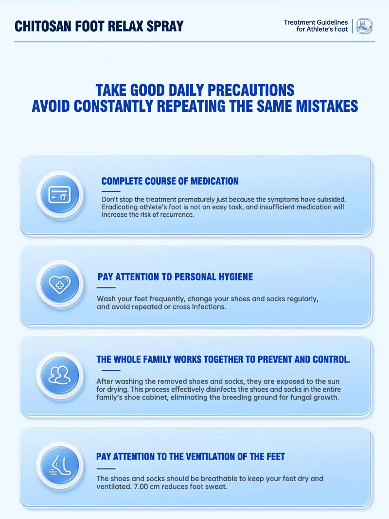 Renhe Medical Chitosan Athlete's Foot Spray. Relieves peeling, blisters, itching, sweaty feet, and fungal infections. Suitable for both men and women.