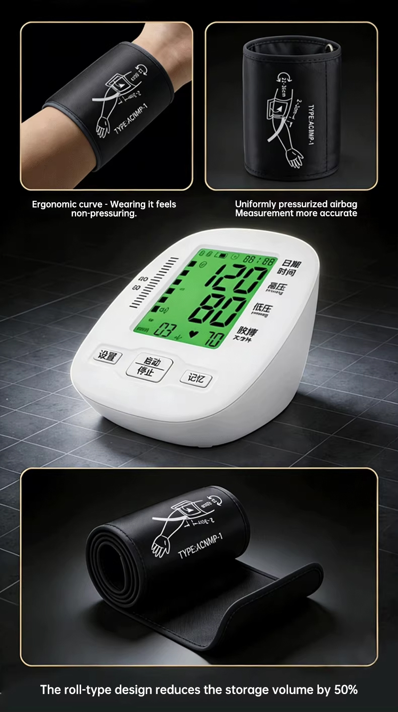 Arm-type electronic blood pressure monitor, highly accurate, genuine product for hospital use. ( Model: B-01C )