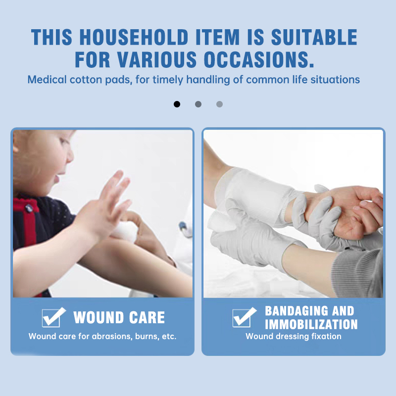 Bandaging And Fixation Surgical Cotton Pads Abrasion And Burn Management