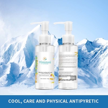 Portable medical antipyretic gel, no additives, no irritation, long-lasting fever reduction. Comfortable and skin-friendly, easy to use.