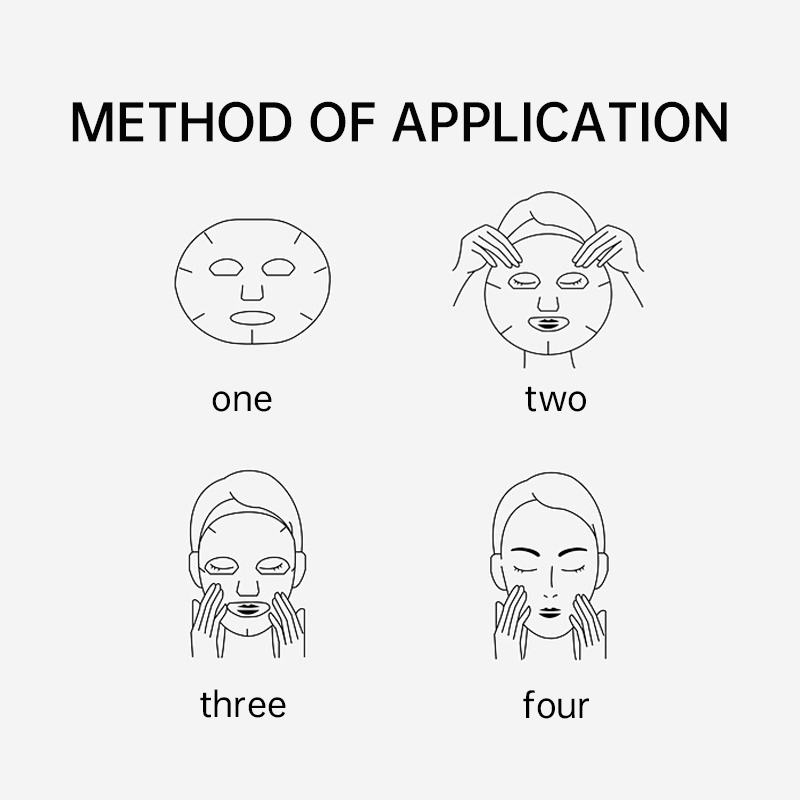 Facial chitosan wound dressing. Hydrating and moisturizing mask to prevent skin aging (5 pieces/box)