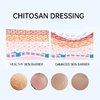 Facial chitosan wound dressing. Hydrating and moisturizing mask to prevent skin aging