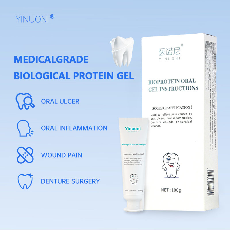 Bioprotein oral gel, applicable to: oral ulcers/inflammation, bleeding gums, relief of surgical wound pain, safe medical grade!