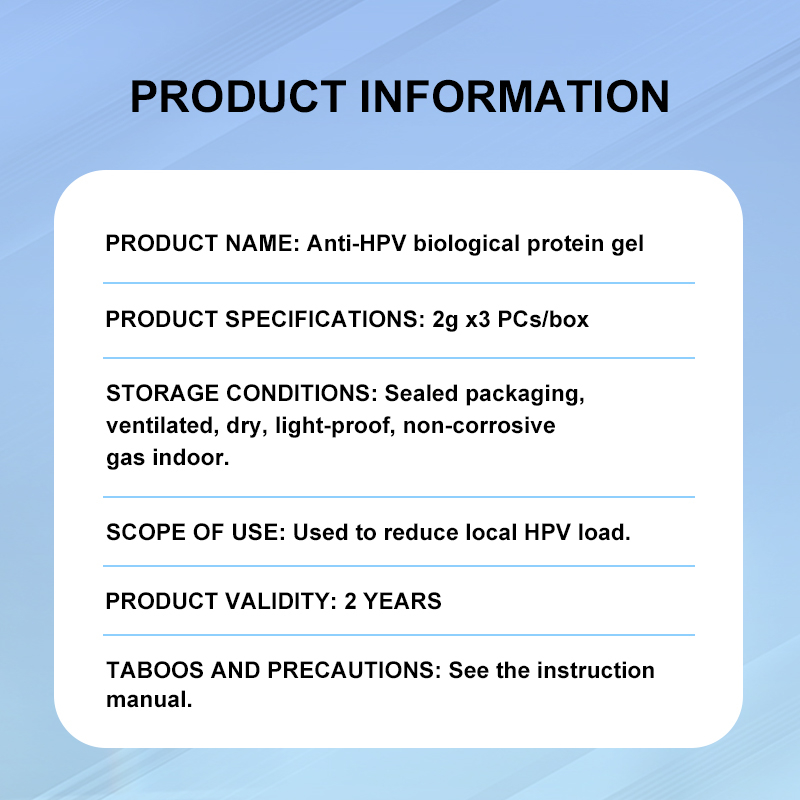Prevent cervicitis, anti-HPV bioprotein gel: soothing, safe, non-irritating vaginal care, bringing comfort, hygiene and cooling effects to women.