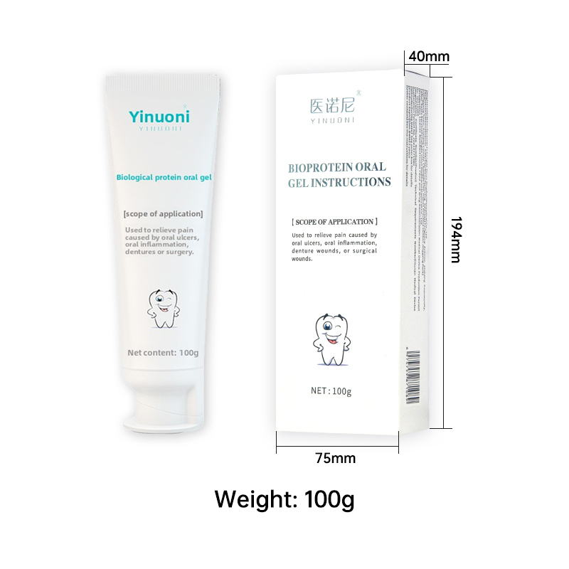 Bioprotein oral gel, applicable to: oral ulcers/inflammation, bleeding gums, relief of surgical wound pain, safe medical grade!