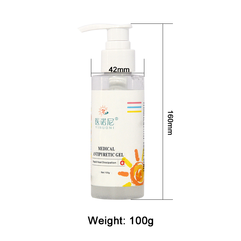 Portable medical antipyretic gel, no additives, no irritation, long-lasting fever reduction. Comfortable and skin-friendly, easy to use.