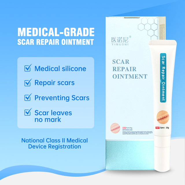 This medical-grade scar repair cream can repair acne scars, atrophic scars, stretch marks, pigmentation scars, surgical scars, burn scars, and more. Suitable for all skin types!