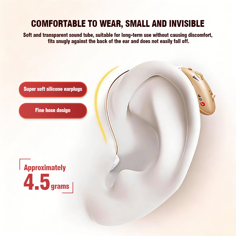 REN HE Medical Behind-the-Ear Hearing Aids. High-quality, genuine, invisible noise-canceling hearing aids designed specifically for elderly people with hearing loss. (✈️Free shipping)