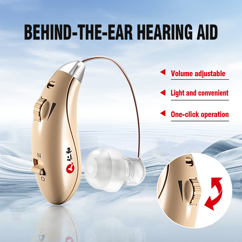 REN HE Medical Behind-the-Ear Hearing Aids. High-quality, genuine, invisible noise-canceling hearing aids designed specifically for elderly people with hearing loss. (✈️Free shipping)
