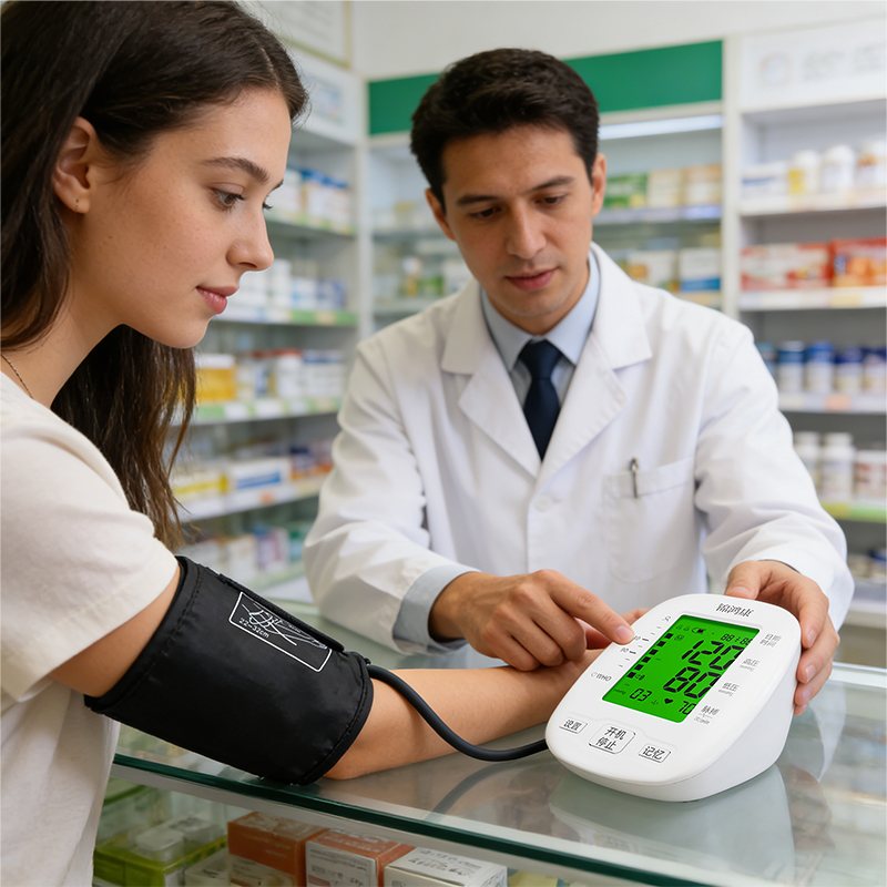 Arm-type electronic blood pressure monitor, highly accurate, genuine product for hospital use. ( Model: B-01C )