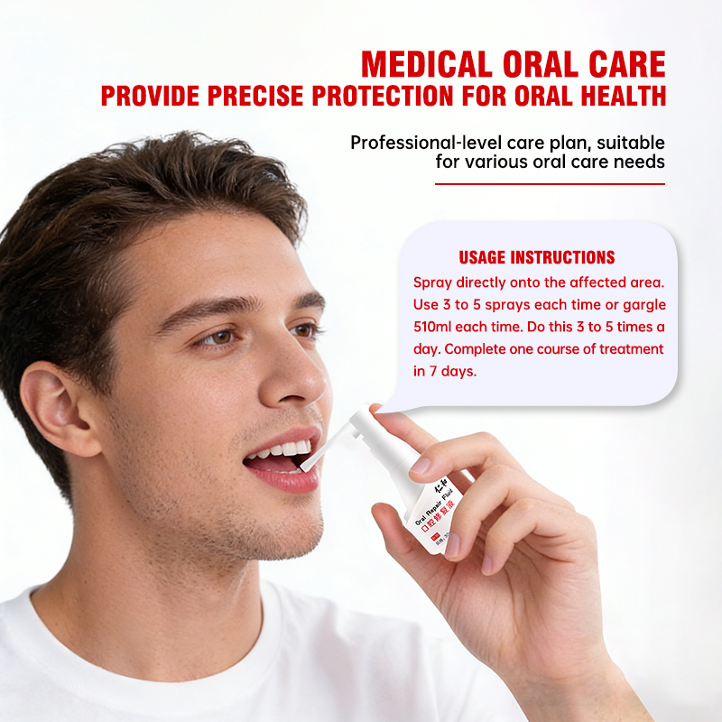 Renhe Medical Oral Repair Solution is suitable for relieving inflammation and pain, and treating blistering caused by internal heat.