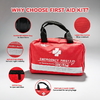 First Aid Kit OP207 24pcs CE and FDA Certified Emergency Medical Kit for Travel, Car, Home, and Outdoor Safety