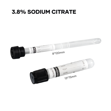 3.8% Sodium Citrate ESR Blood Collection Tubes - PET/Glass