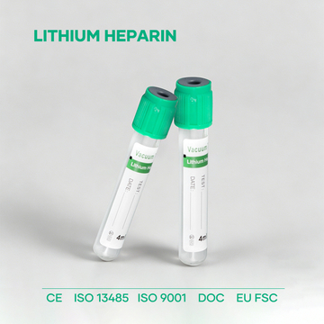 Green Cap Lithium Heparin Blood Tube for Biochemical Testing