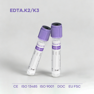 Purple Cap EDTA K2 K3 Blood Collection Tubes for Hematology